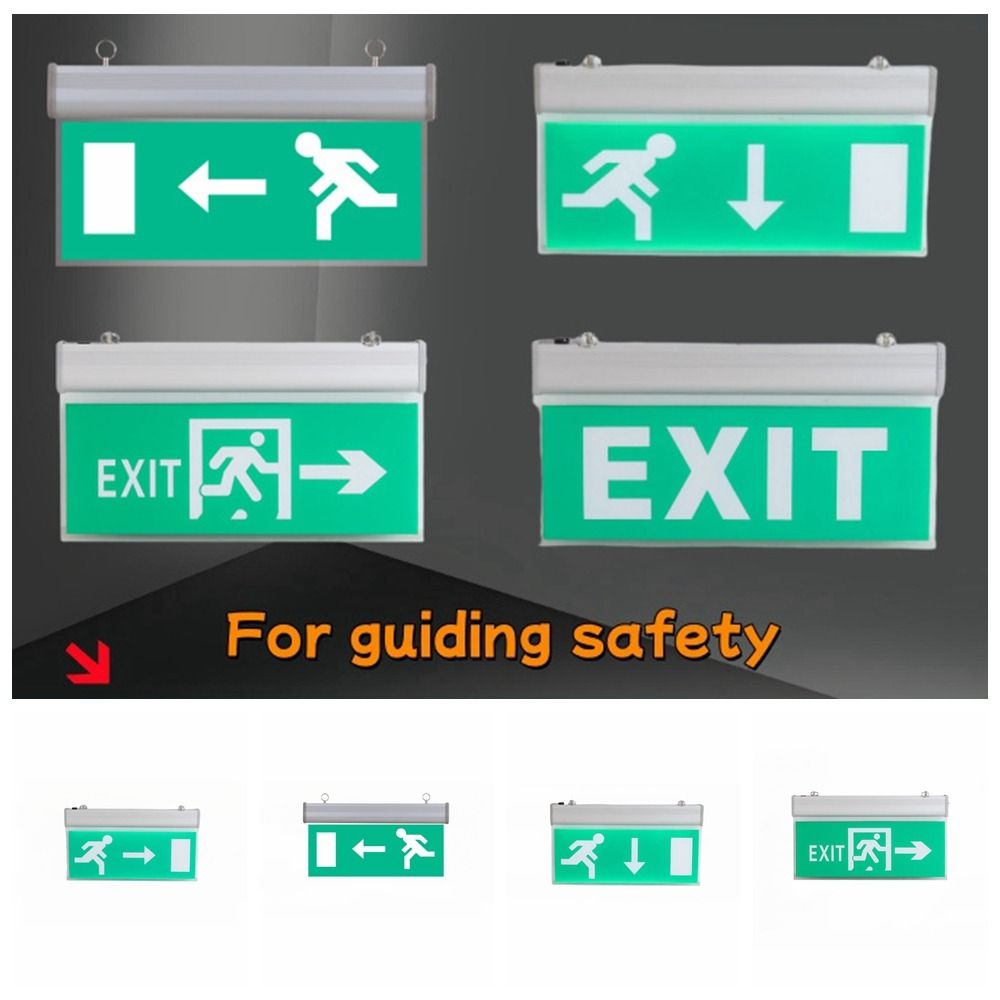Emergency Exit Sign - Lampe de signalisation d'urgence LED commerciale,
