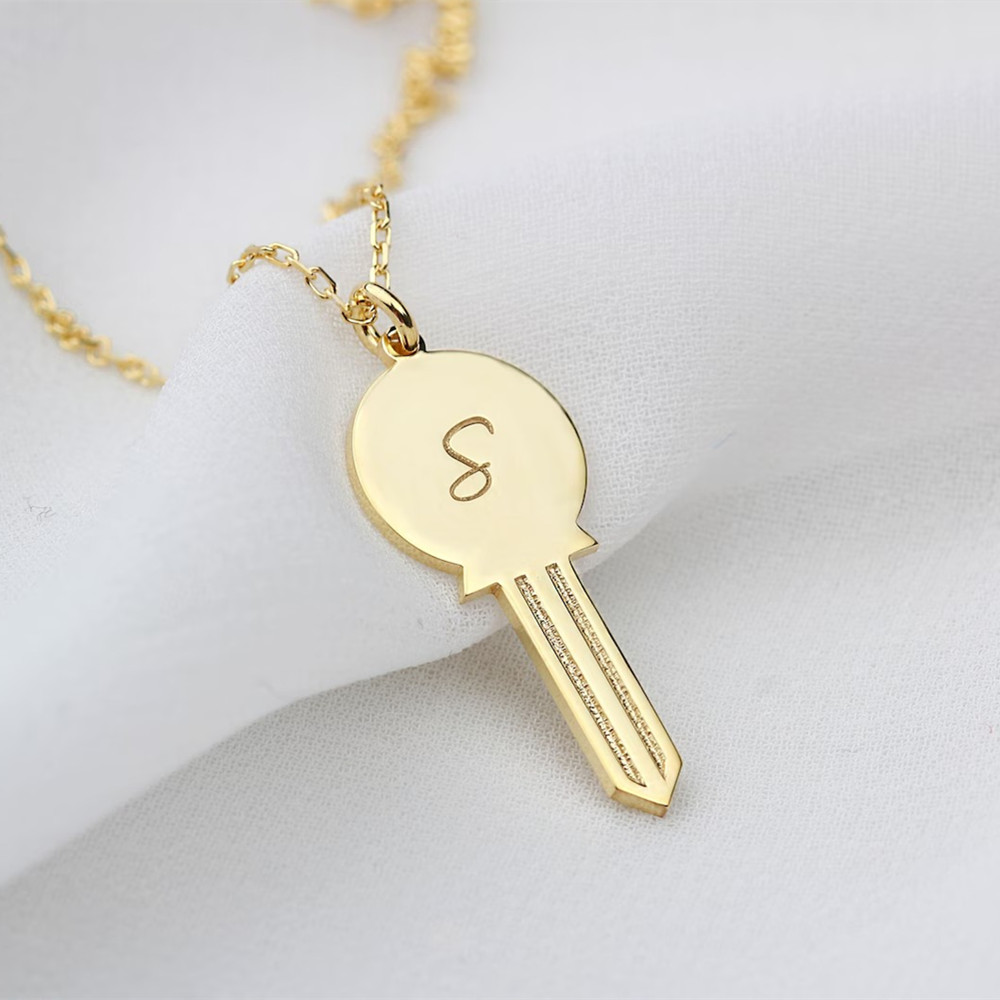 Personal Alarm Keychain - Collier personnalisé délicat en acier inoxydable