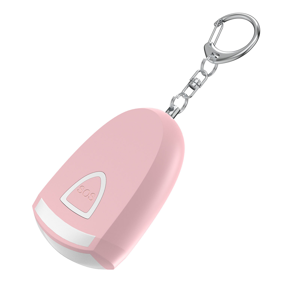 Personal Alarm Keychain - Alarme personnelle rechargeable avec lumière, porte-clés