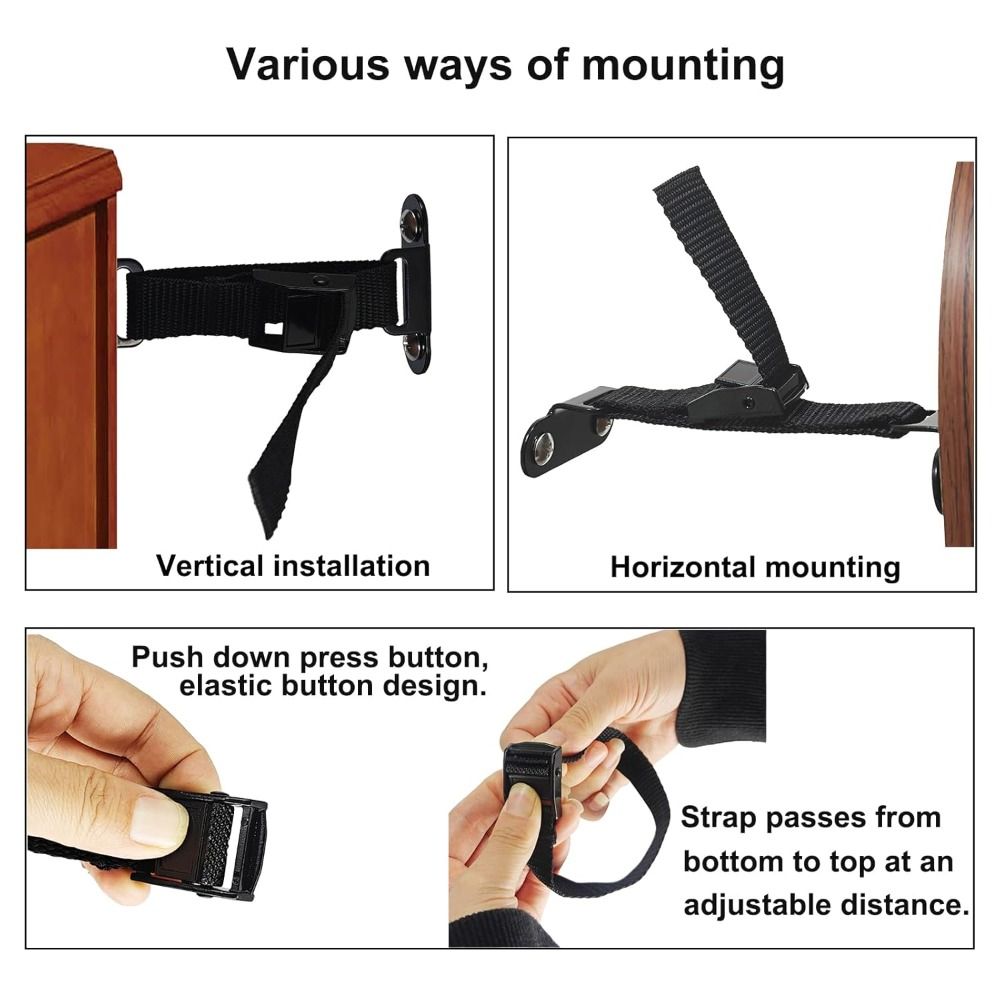 Earthquake Anchor Strap - Ancrages de meubles anti-secousse faciles à