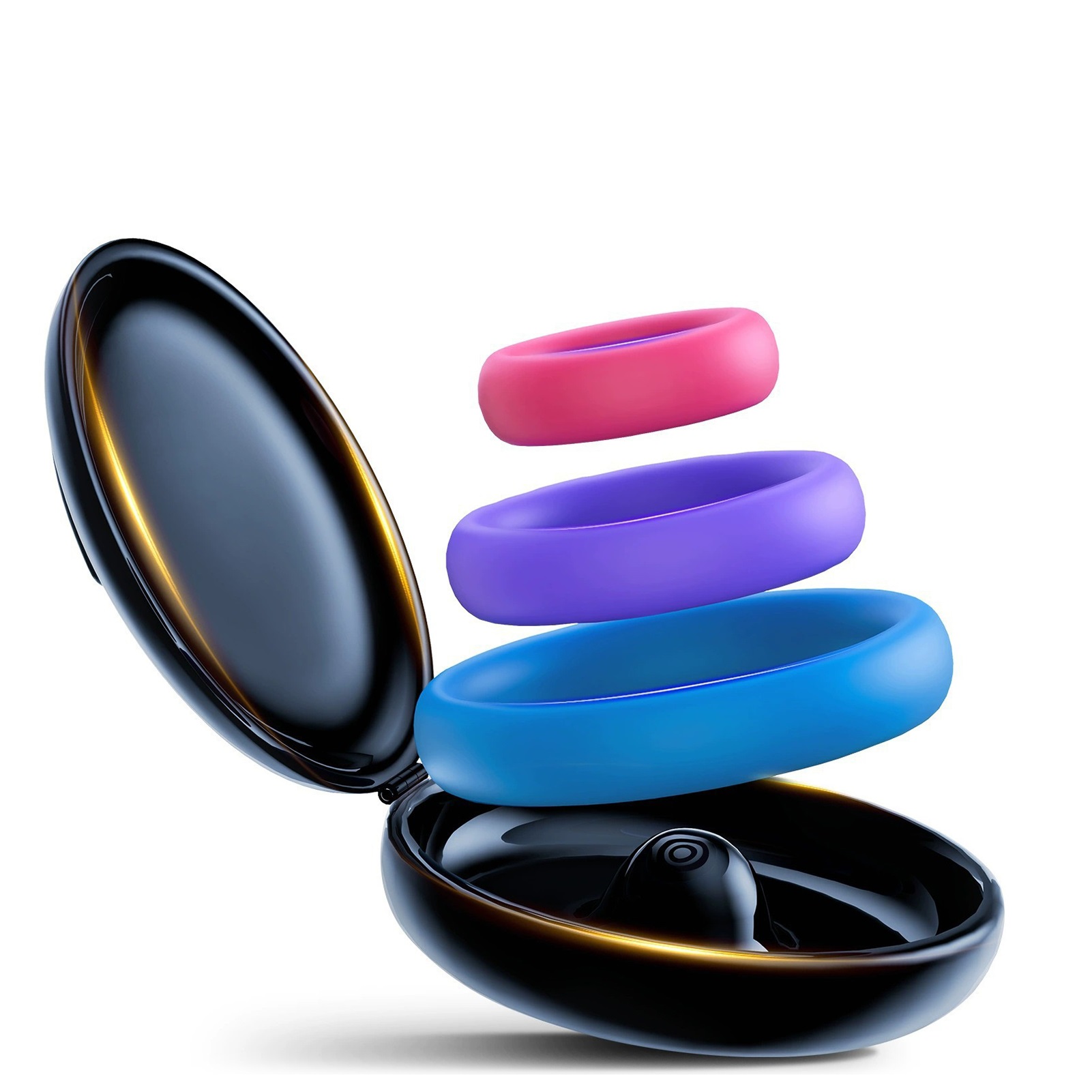Medicine Cabinet Lock - Anneau pénien en Silicone avec boîte