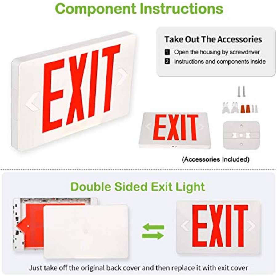 Panneau de sortie LED ultra-mi - Emergency Exit Sign avis et prix