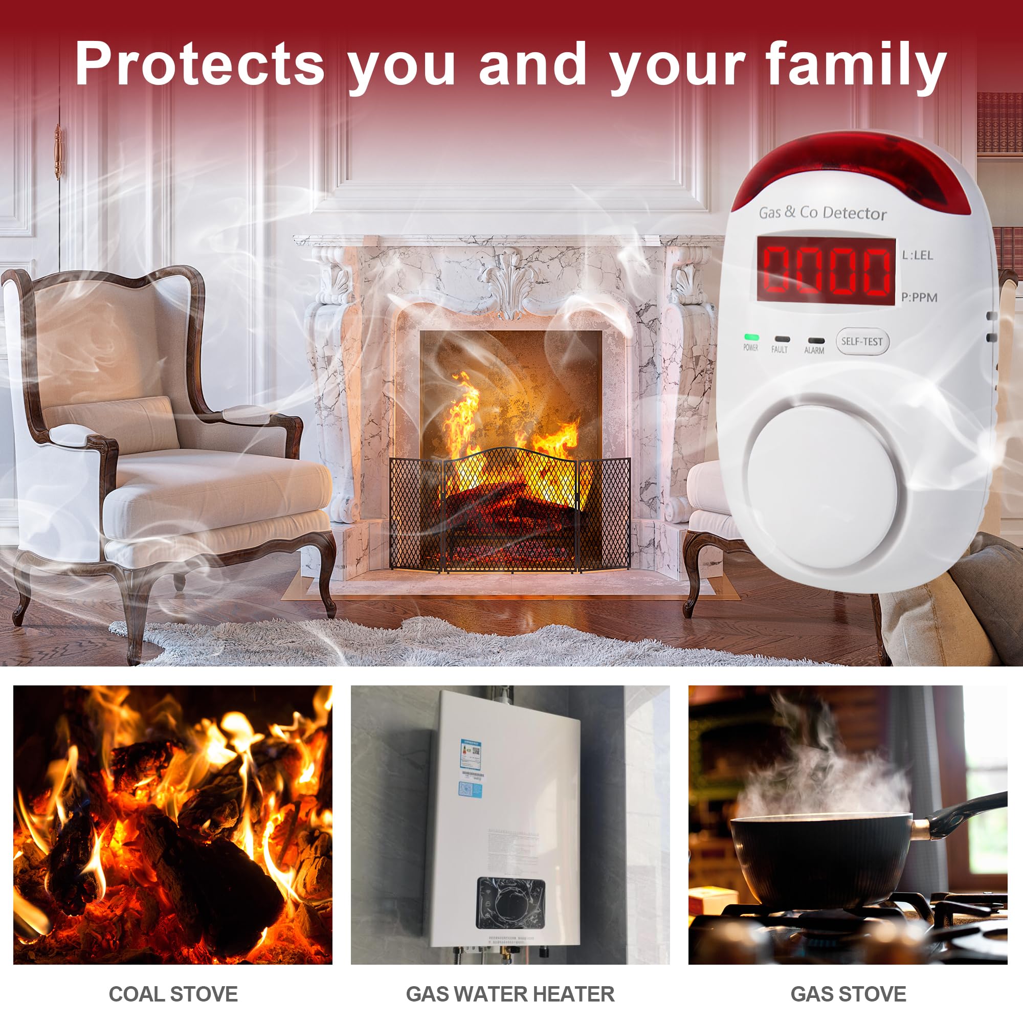 Détecteurs combinés de gaz et  - Co Detector Plug avis et prix