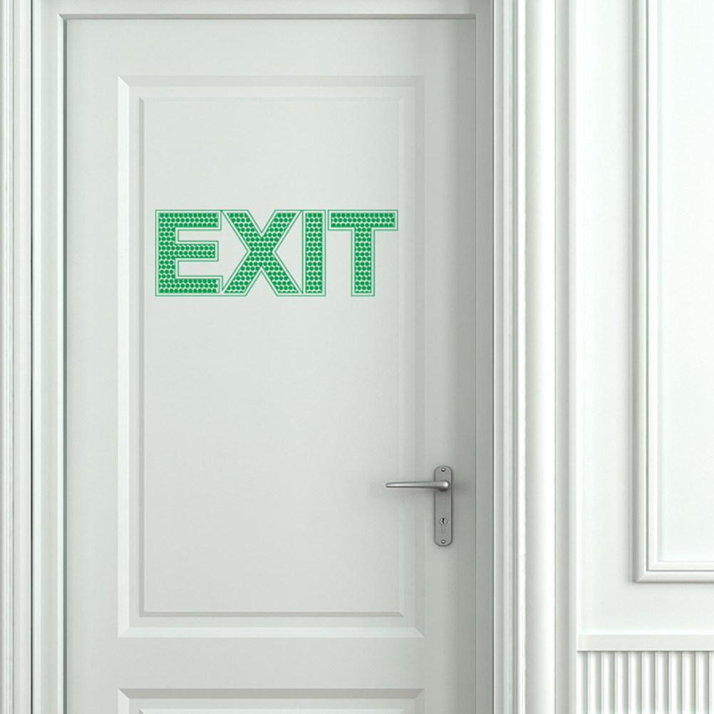 Autocollant mural de sortie d' - Emergency Exit Sign avis et prix